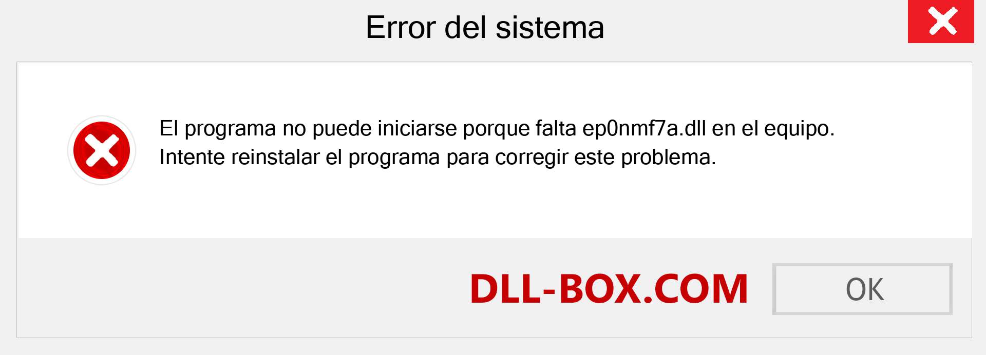 ¿Falta el archivo ep0nmf7a.dll ?. Descargar para Windows 7, 8, 10 - Corregir ep0nmf7a dll Missing Error en Windows, fotos, imágenes