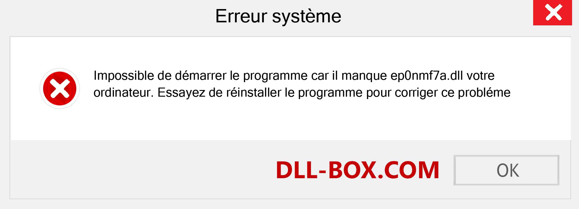 Le fichier ep0nmf7a.dll est manquant ?. Télécharger pour Windows 7, 8, 10 - Correction de l'erreur manquante ep0nmf7a dll sur Windows, photos, images